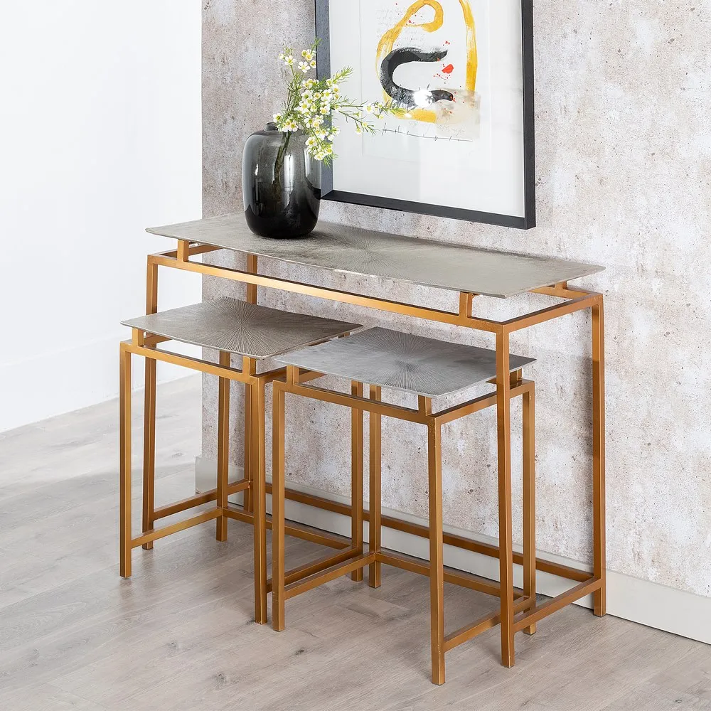 Set 3 Console Gold-Silver, Auriu Argintiu - creativdeco.ro [2]