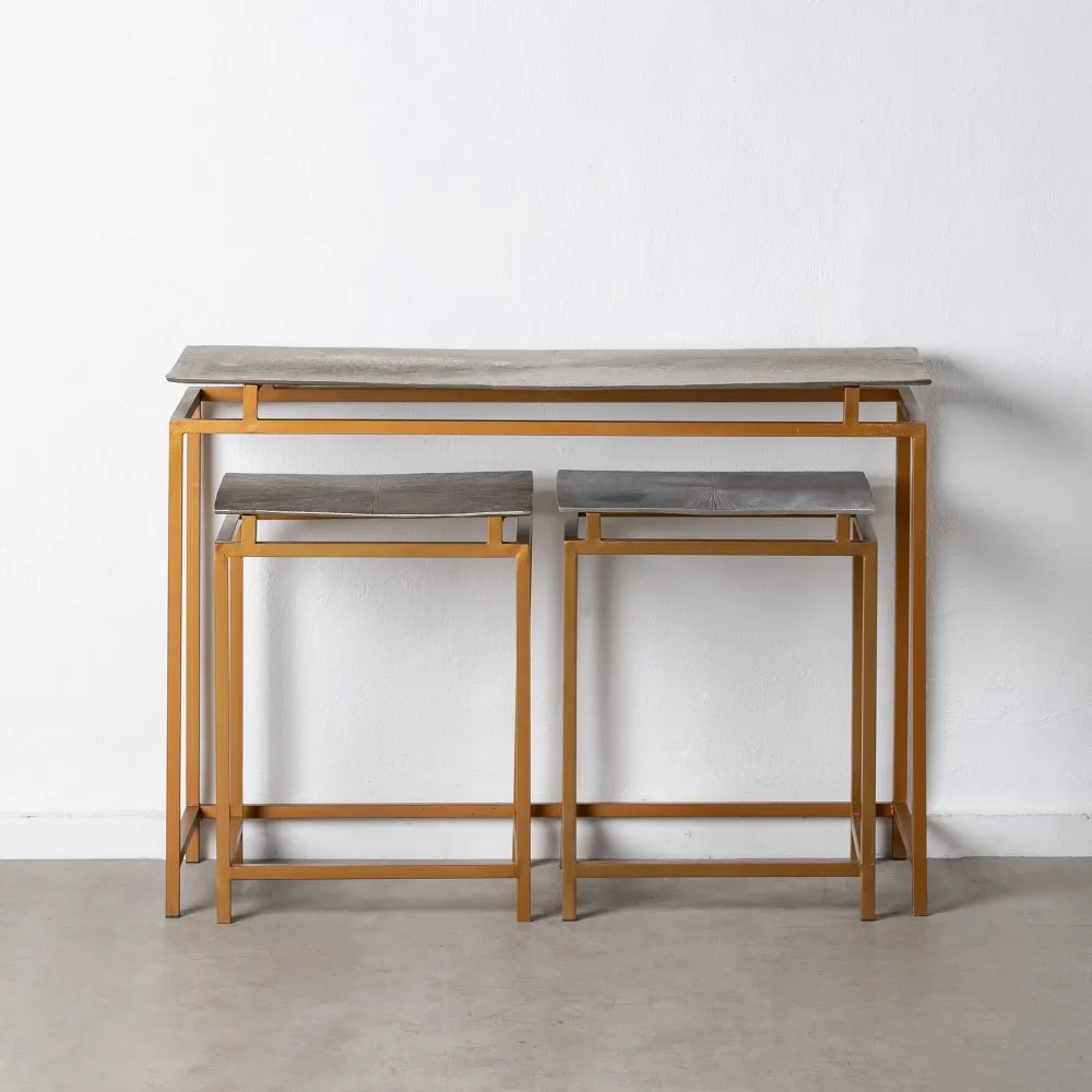 Set 3 Console Gold-Silver, Auriu Argintiu - creativdeco.ro [3]