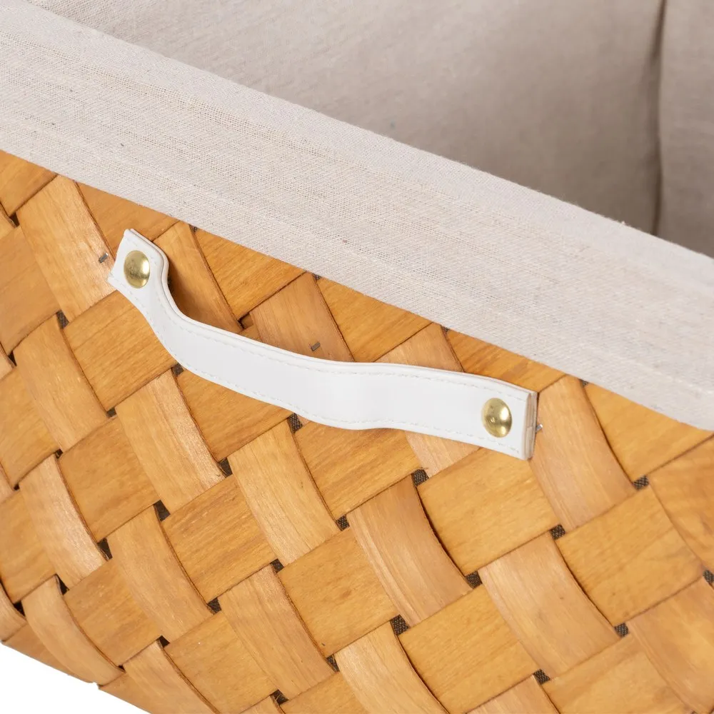 set 3 Cosuri Impletite Lemn CreativDeco - Accent Natural [7]
