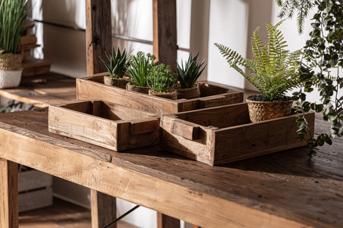 Cutii lemn mahogany vintage|Organizare etnica premium [4]