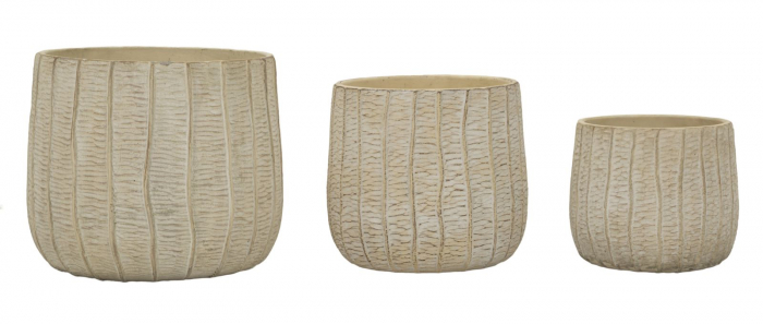 Set 3 ghivece decorative din rășină Flake [2]