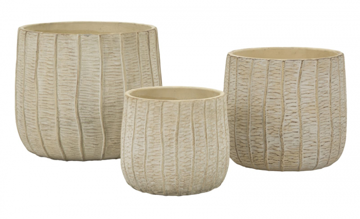 Set 3 ghivece decorative din rășină Flake [1]