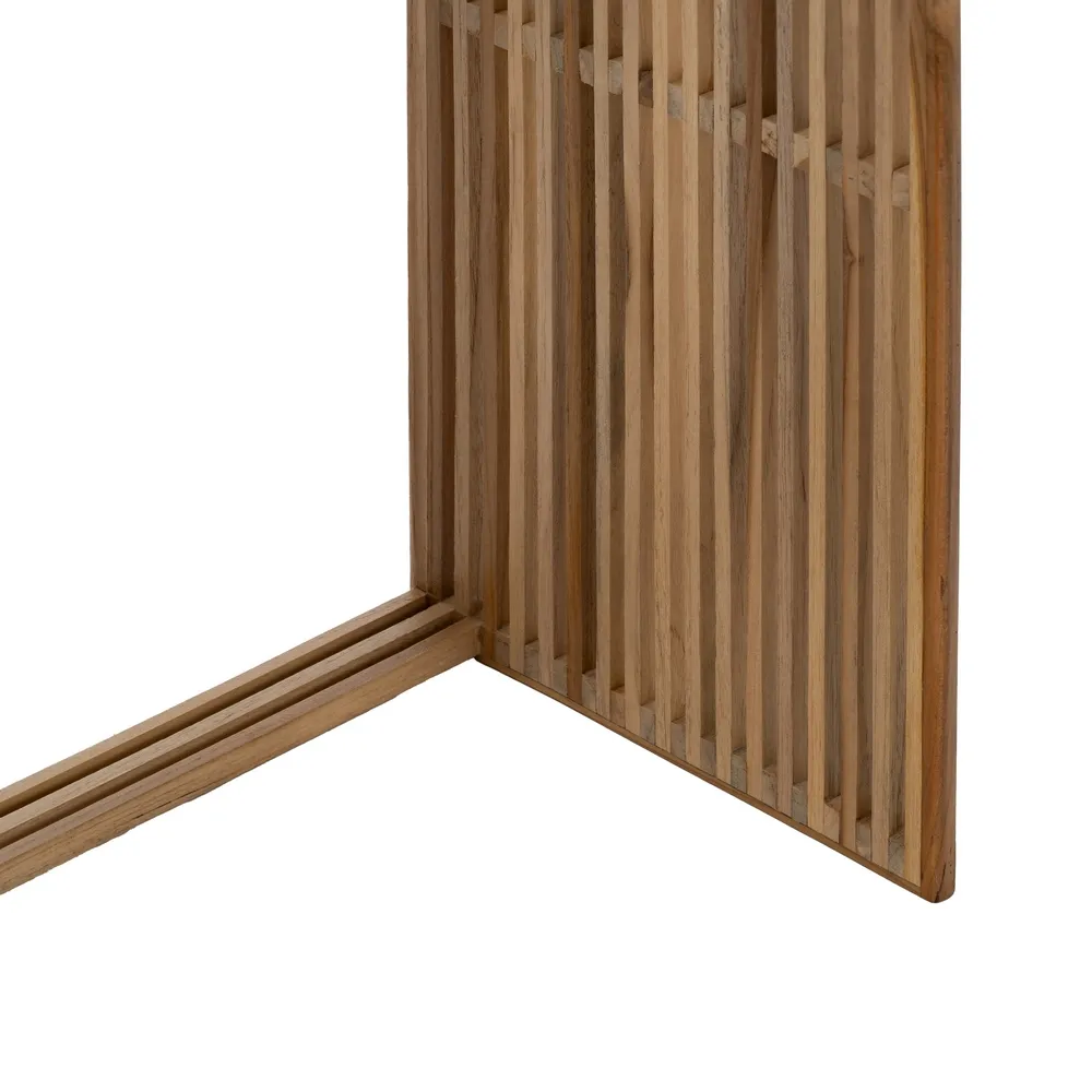 Set masute mici tec reciclat nesting, lamele verticale, design compact [10]