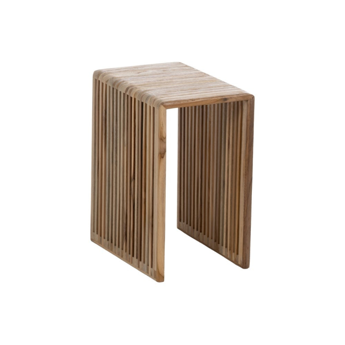Set masute mici tec reciclat nesting, lamele verticale, design compact [7]