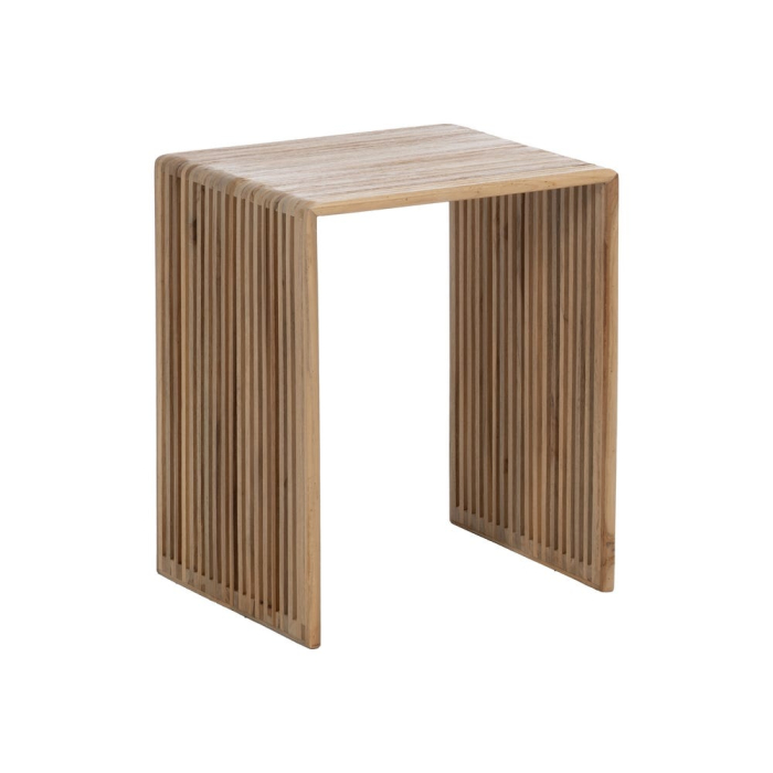 Set masute mici tec reciclat nesting, lamele verticale, design compact [5]