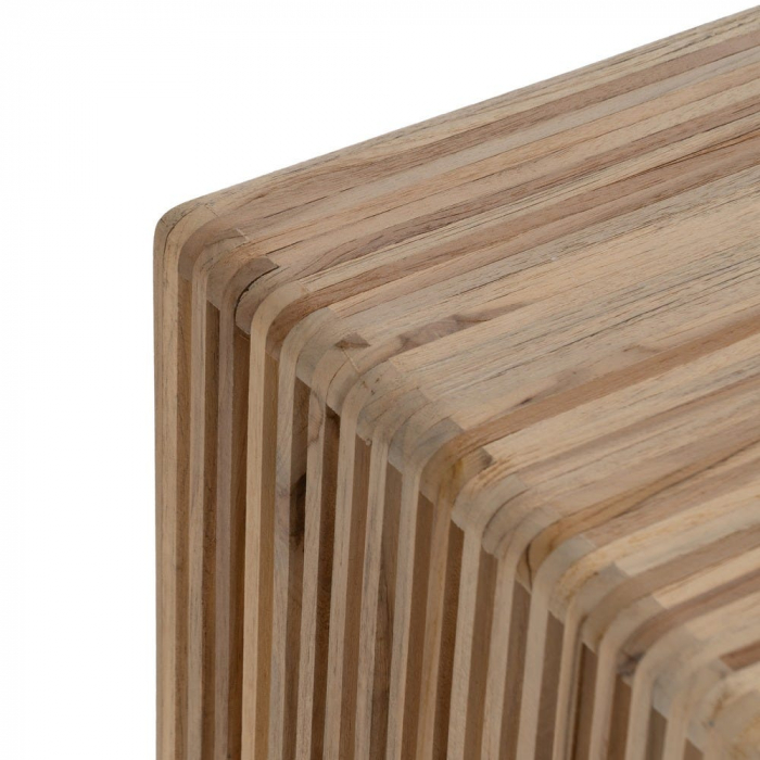 Set masute nesting tec reciclat, lamele verticale aerisite [7]