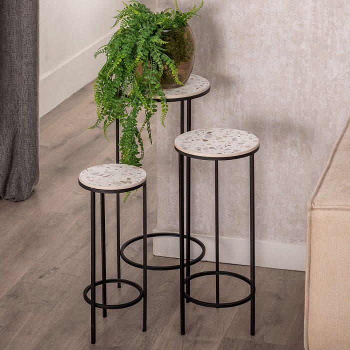Set Măsuțe Rotunde CreativDeco - Mobilier Modular pentru Decor Modern [2]