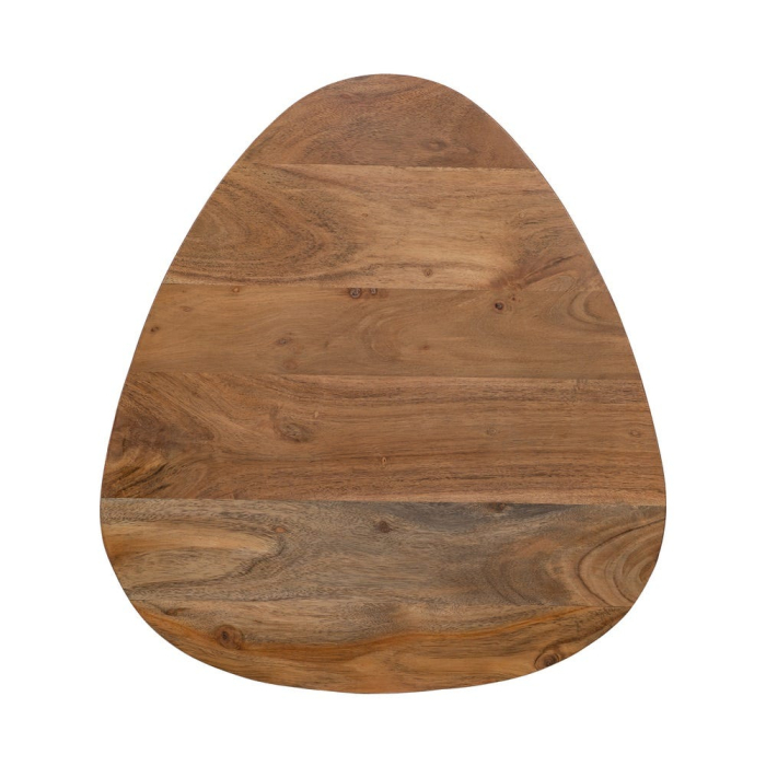 Set 3 Masute Lemn Acacia Natural, Picioare Negre Metal [11]