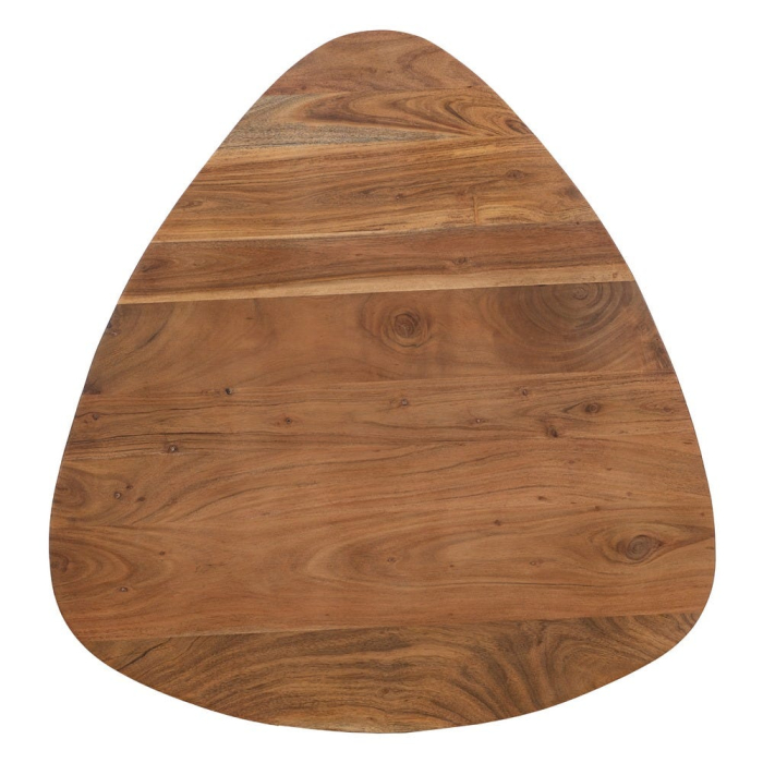 Set 3 Masute Lemn Acacia Natural, Picioare Negre Metal [10]
