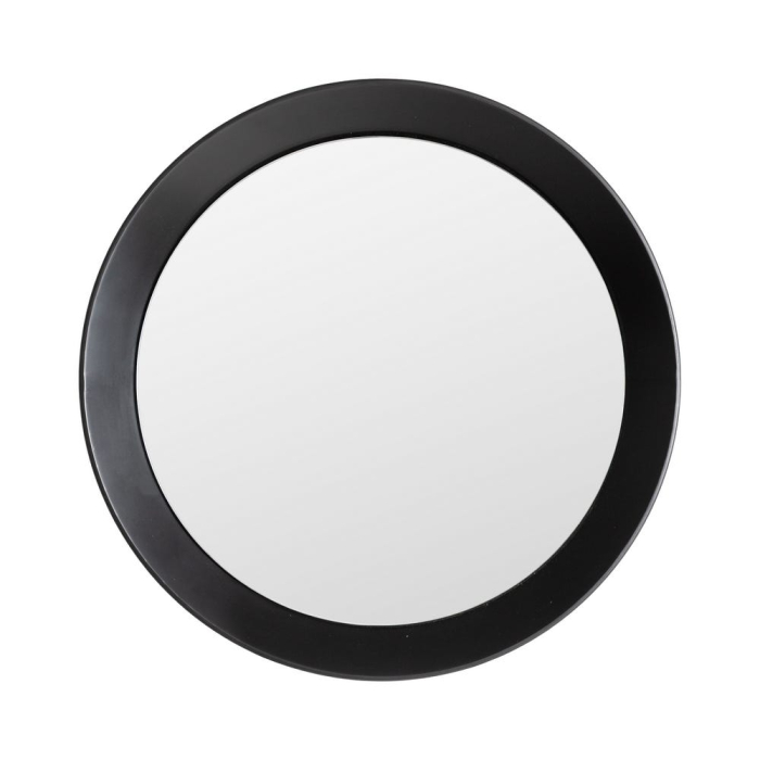 Set 3 oglinzi rotunde din metal negru și sticlă în trei dimensiuni așezate pe un fundal alb [4]