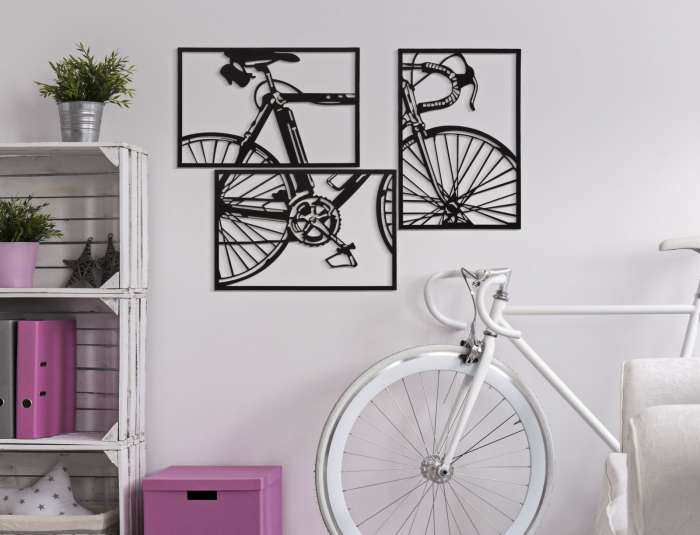 Decoratiune Metalica Bicicleta Abstracta - Geometrica si Originala CreativDeco [5]