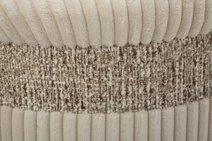 Set 3 pufuri cu spațiu de depozitare crem Cortina [5]