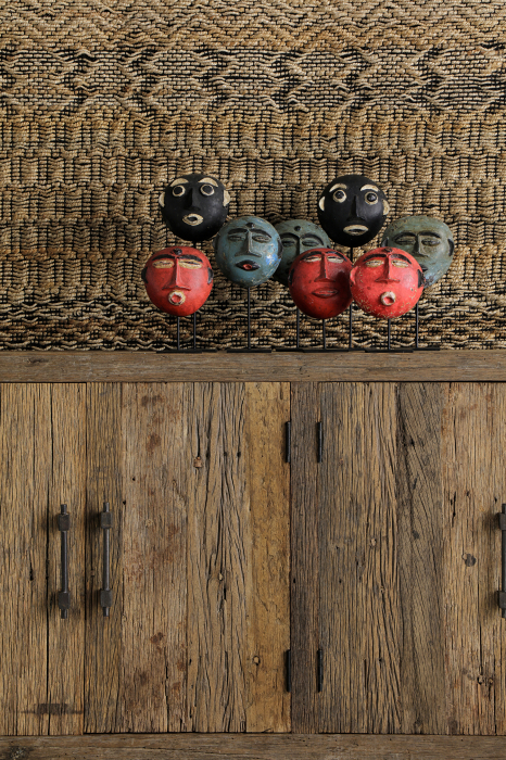 Set 3 statuete etnice cocos multicolor|Decoratiuni exotice [4]