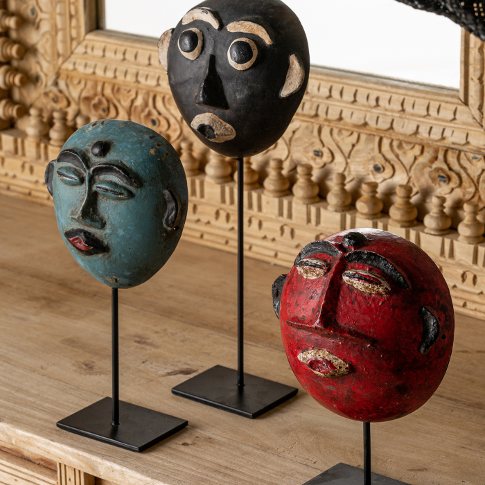 Set 3 statuete etnice cocos multicolor|Decoratiuni exotice [3]