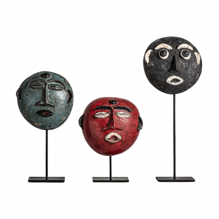 Set 3 statuete etnice cocos multicolor|Decoratiuni exotice [1]