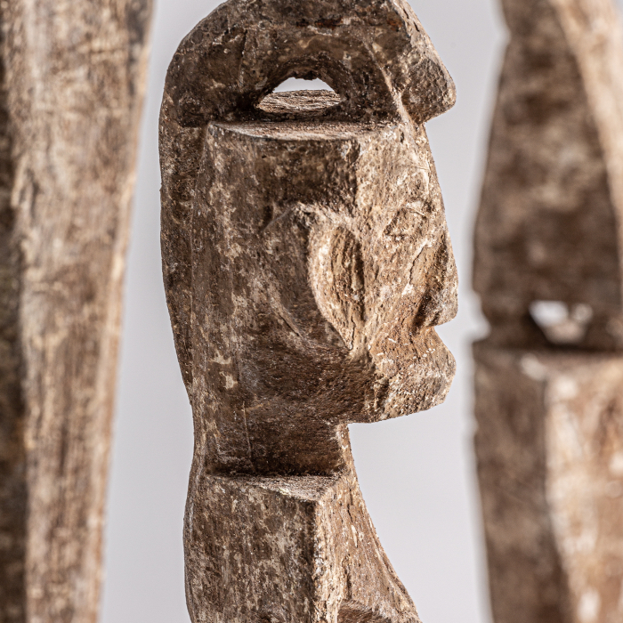 Set statuete etnice lemn salcam maro|Decoratiuni primitive [2]