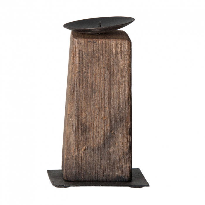 Set suporturi lumanare etnice lemn reciclat|Decor sustenabil [3]