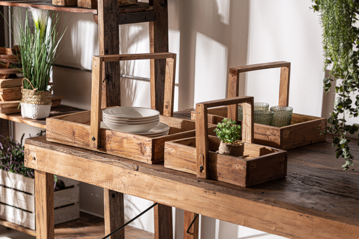 Tavi lemn mahogany vintage|Accesorii servire etnice [4]