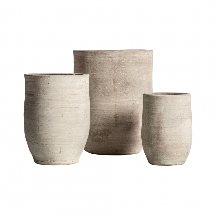Set vaze argila crem | Decoratiuni clasice elegante [1]