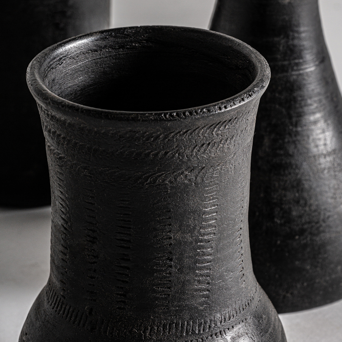 Set vaze negre teracota|Vaze contemporane minimaliste [2]