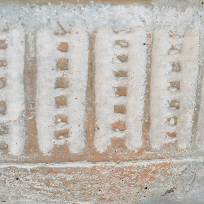Set 4 boluri decorative din ciment cu striații verticale [4]