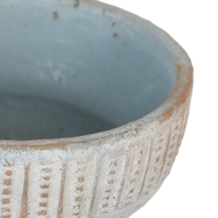 Set 4 boluri decorative din ciment cu striații verticale [5]