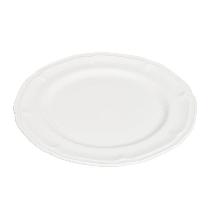 Set 4 farfurii întinse din porțelan alb cu margine festonată din colecția Smart de 27 cm [3]