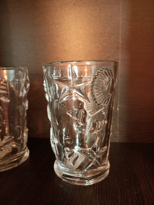Pahare cu Stelute în Relief – Set Elegant Beauty Ocean [10]