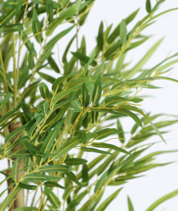 Set 4 plante decorative bambus artificial verde – set 4 bucăți înalte pentru interior [3]