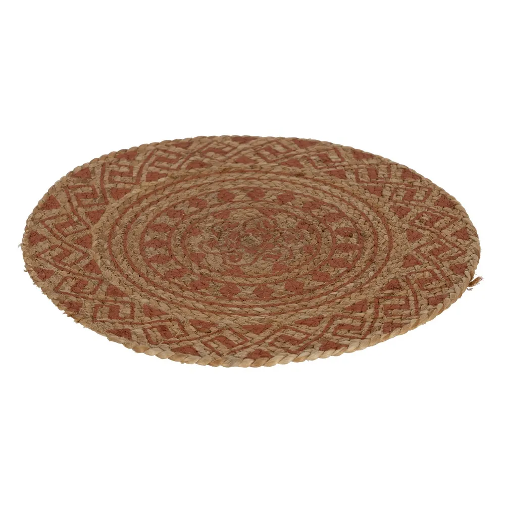 Protectii masa iuta mandala caramiziu | Accesorii bucatarie [2]