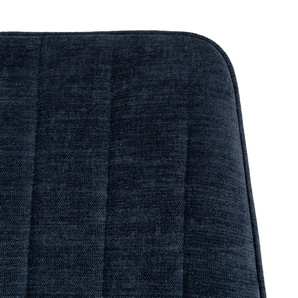 Set 4 scaune albastre din material textil și metal cu tapițerie striată [7]