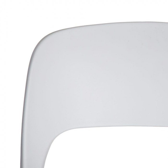 Scaune albe din polipropilenă, stivuibile și ergonomice – set 4 bucăți [6]