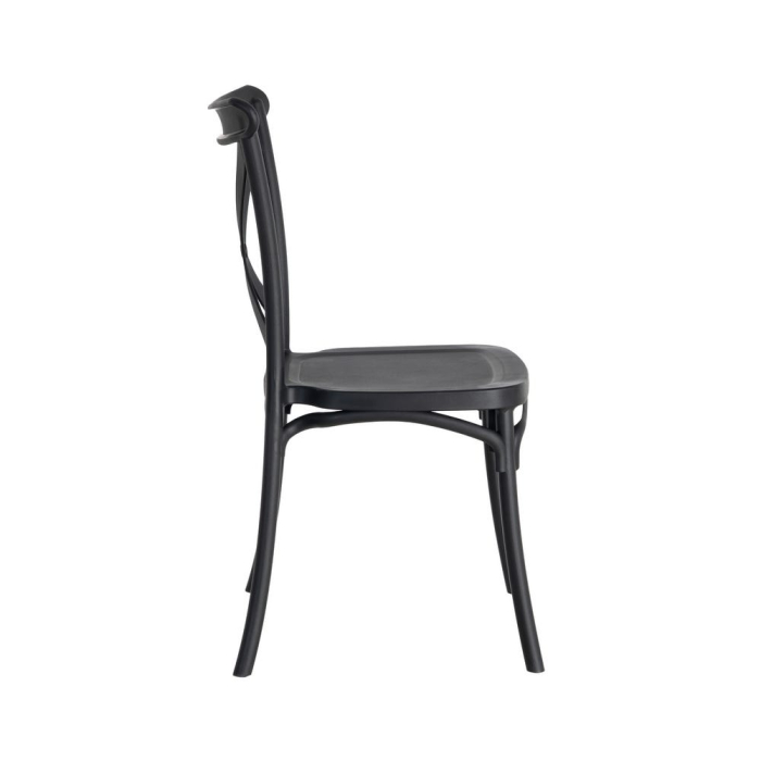 Set 4 scaune antracit stivuibile interior exterior [5]