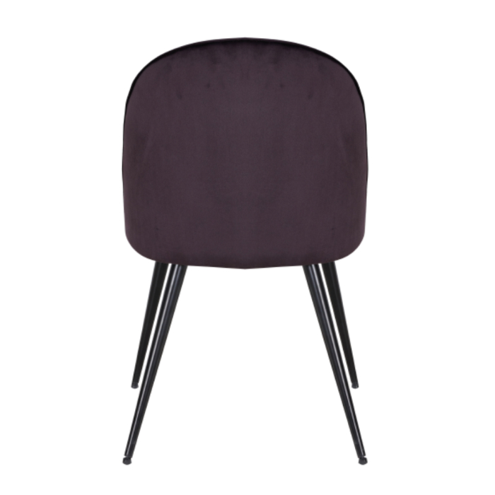 Set 4 scaune de dining din catifea mov [4]