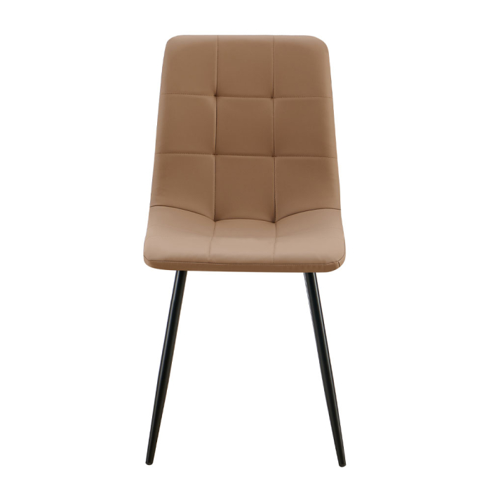 Set 4 scaune de dining din piele ecologică bej [2]