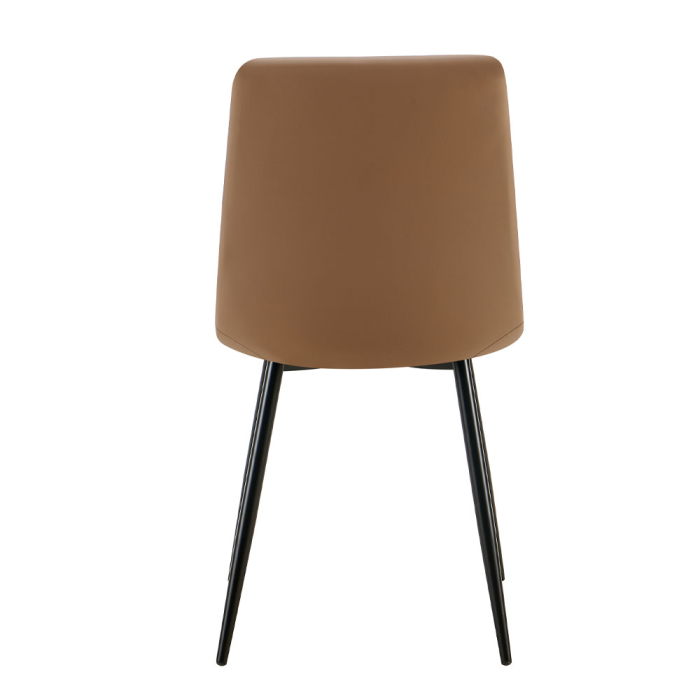 Set 4 scaune de dining din piele ecologică bej [4]