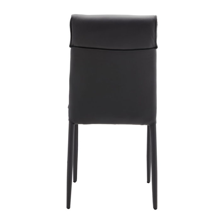 Set 4 scaune de dining din piele ecologică gri [4]