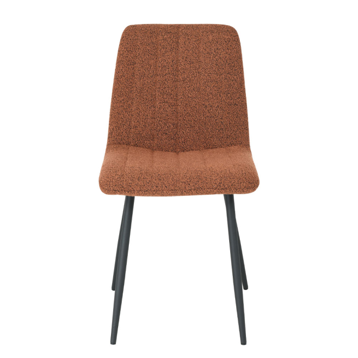 Set 4 scaune de dining din stofă maro tip bucle [6]