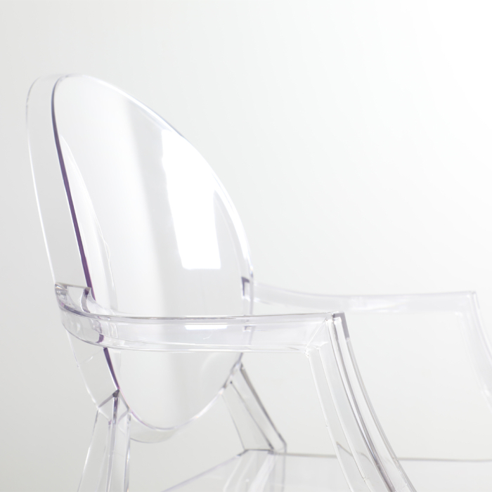 Set 4 scaune de dining grădină și HORECA din policarbonat transparent [5]