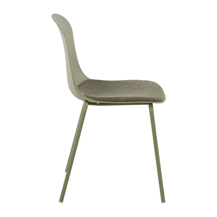 Set 4 scaune de dining grădină și HORECA din polipropilenă verde oliv [4]