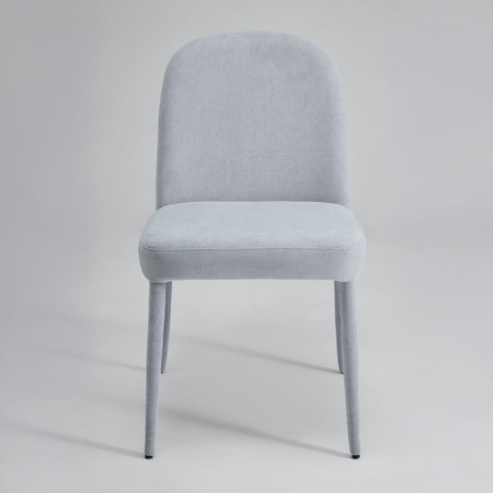 Set 4 scaune dining și Horeca din stofă chenille gri deschis [4]