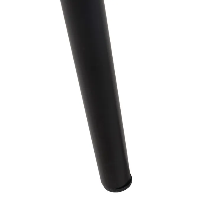 Set 4 scaune dining din stofă crem cu picioare metalice negre [9]