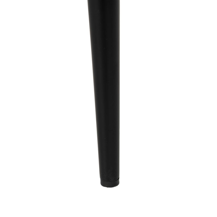 Set 4 scaune dining din stofă maro cu metal negru [10]