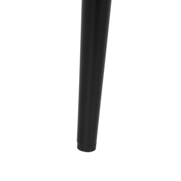Set 4 scaune dining din stofă taupe cu metal negru [10]
