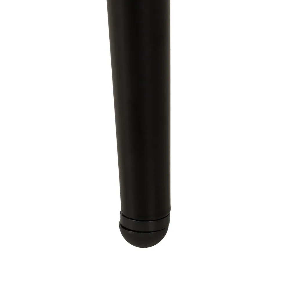 Scaune dining HoReCa din stofă crem cu picioare metalice negre [12]