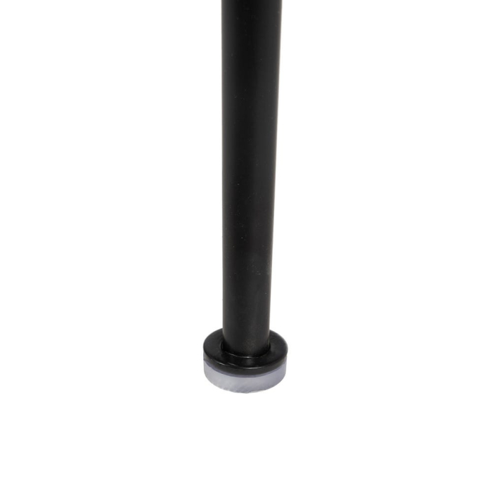 Set scaune dining negre cu spătar decupat și picioare metalice [14]