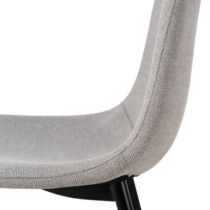 Set scaune dining gri cu picioare metalice negre [9]