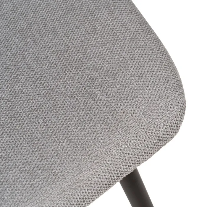 Set scaune dining gri cu picioare metalice negre [10]
