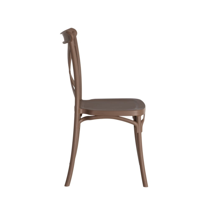 Set 4 scaune maro stivuibile interior exterior HoReCa [5]