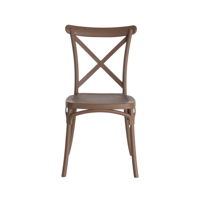Set 4 scaune maro stivuibile interior exterior HoReCa [8]